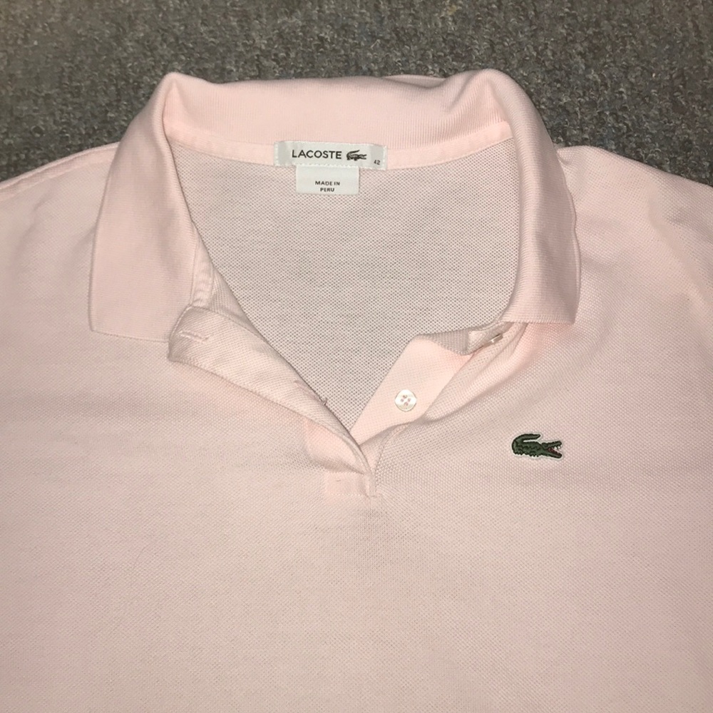 Light Pink Lacoste Shirt